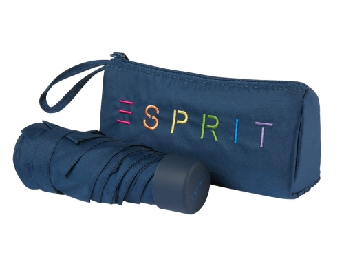 Parasol Esprit Prezentowy Kieszonkowy Ultra Mini  Pouch colorful logo sailor blue