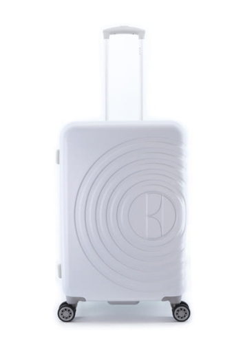 Walizka średnia ELLE Debossed Biała