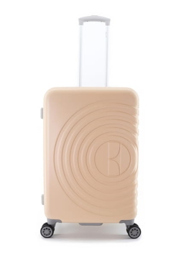 Walizka średnia ELLE Debossed Różowe Złoto