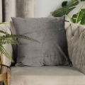 Poszewka 40x40 Dekoracyjna Velvetowa C. Szara