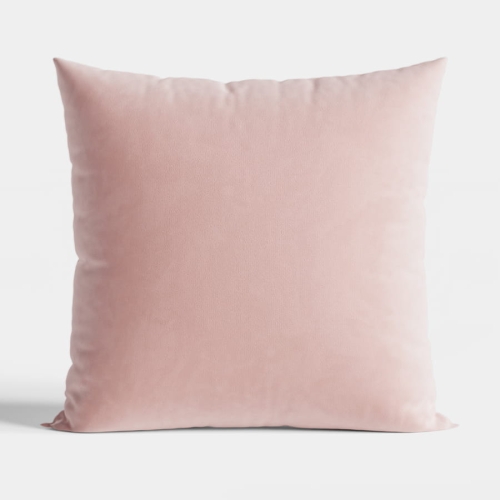 Poszewka 40x40 Dekoracyjna Velvetowa Pudrowo Różowa