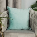 Poszewka 40x40 Dekoracyjna Velvetowa Miętowa