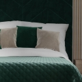 Poszewka 40x40 Dekoracyjna Velvetowa Zielona Szmaragdowa