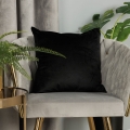 Poszewka 40x40 Dekoracyjna Velvetowa Czarna