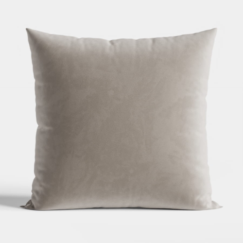 Poszewka 40x40 Dekoracyjna Velvetowa Szaro Beżowa