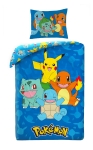 Pościel Młodzieżowa 140X200 Pokemony Pikaczu Mikrofibra 