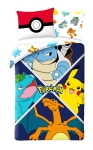 Pościel Młodzieżowa 140X200 Pokemony Pikaczu Mikrofibra  