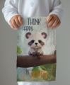 Ręcznik 30x50 do przedszkola Panda Miś 100% Bawełna