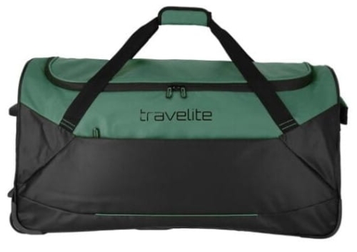 Torba Podróżna na kółkach Travelite BASICS 71cm Czarno Zielona