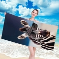 Ręcznik Plażowy Kąpielowy XXL 100x180 Zebra w Okularach