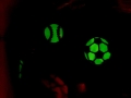 Koc Świecący w ciemności 150x200 Piłki sportowe na szarym tle Fluo 