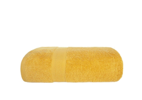 Ręcznik 50x90 Leo łazienkowy Miodowy Zółty 100% bawełna 450g miękki 
