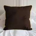 Pościel Pure z Makosatyny bawełnianej 160x200 Brązowa Espresso Premium  