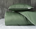 Pościel Pure z Makosatyny bawełnianej 220x200 Zielona Premium 