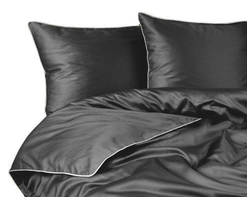 Pościel Pure z Makosatyny bawełnianej 160x200 C.Szara Premium 