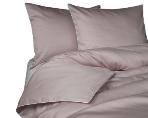 Pościel Pure z Makosatyny bawełnianej 160x200 Różowa Pudrowa Premium  