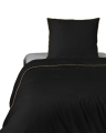 Pościel Pure z Makosatyny bawełnianej 140x200 Czarna Premium 