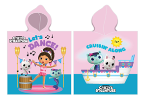  PONCZO Z KAPTUREM Koci Domek Gabi Ręcznik 