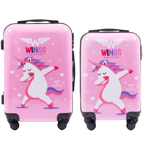 Zestaw walizek Dziecięcych z Jednorozcem S/XS  Wings 