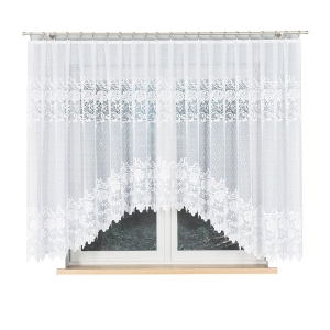 Firanka gotowa żakardowa DEMETRIA 400x160cm biały  