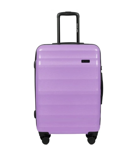 Walizka Kabinowa S WINGS Jagodowa Fiolet Polipropylen 