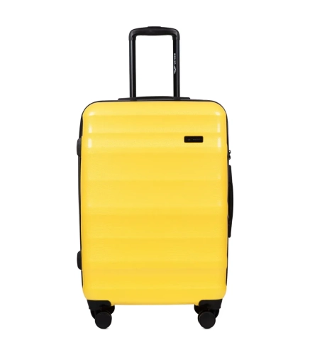 Walizka Kabinowa S WINGS Żółta Cytrynowa Polipropylen  