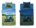 Pościel Świecąca w ciemności zielony traktor 140X200