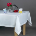 Obrus z Mereżką biały 140x200 Elegancki 