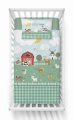 Komplet do łóżeczka 100x135 Kołdra + Pościel Traktorek Farma 