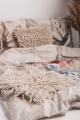 Pościel Lniana LINEN Druk 160x200 Lilie 02