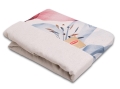 Pościel Lniana LINEN Druk 160x200 Lilie 02