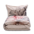 Pościel Lniana LINEN Druk 160x200 Lilie 02