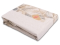 Pościel Lniana LINEN Druk 160x200 Liście Monstera 01