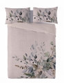 Pościel Lniana LINEN Druk 160x200 Wiązanka 03