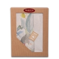 Pościel Lniana LINEN Druk 160x200 Wiązanka 03