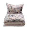 Pościel Lniana LINEN Druk 160x200 Wiązanka 03