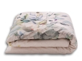 Pościel Lniana LINEN Druk 160x200 Wiązanka 03