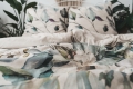 Pościel Lniana LINEN Druk 160x200 Wiązanka 03