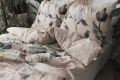 Pościel Lniana LINEN Druk 160x200 Wiązanka 03