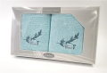 Komplet ręczników Gift Greno 2 szt.  Upominkowy Aqua