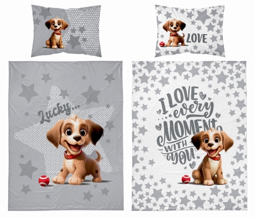 Pościel do łóżeczka bambusowa 90x120 Piesek