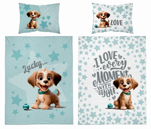 Pościel do łóżeczka bambusowa 90x120 Piesek