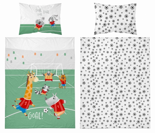 Pościel do łóżeczka bambusowa 90x120 Boisko Safari