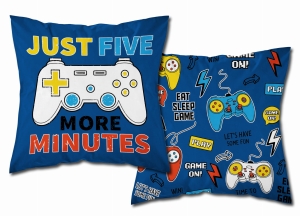 Poszewka Świecąca w ciemności 40x40 Gamer Pad BAWEŁNA  