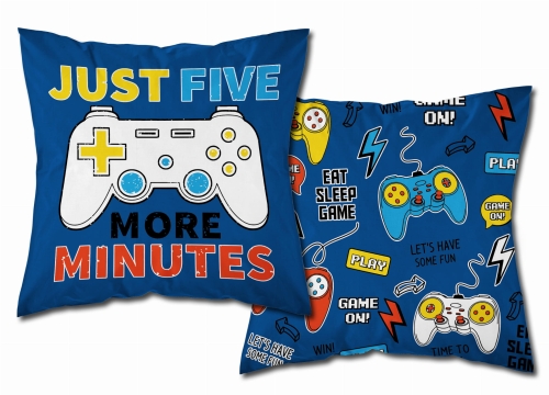 Poszewka Świecąca w ciemności 40x40 Gamer Pad BAWEŁNA  