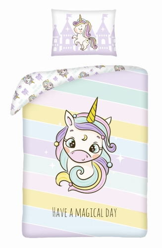 Pościel niemowlęca 100x135 Jednorożec Unicorn BAWEŁNA   