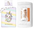 Komplet do łóżeczka 100x135 Kołdra + Pościel Jednorożec Unicorn 