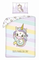 Komplet do łóżeczka 100x135 Kołdra + Pościel Jednorożec Unicorn 
