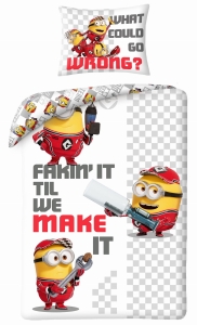 Pościel Młodzieżowa 140X200 Minionki Mikrofibra   