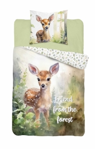 Pościel młodzieżowa 160x200 Jelonek leśny przyjaciel